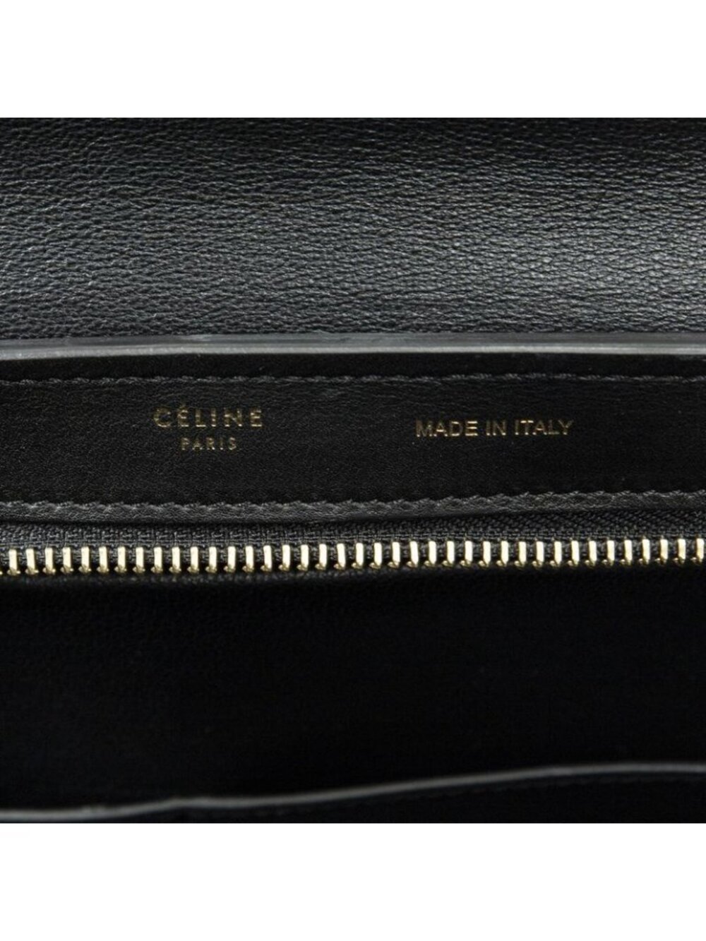 Celine Small Tricolor Trapeze Black Blue Brown Calfskin Leather - Picture 10 of 10